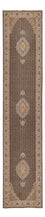 Loper Perzisch tapijt - Tabriz - Royal - 390 x 82 cm - donker beige