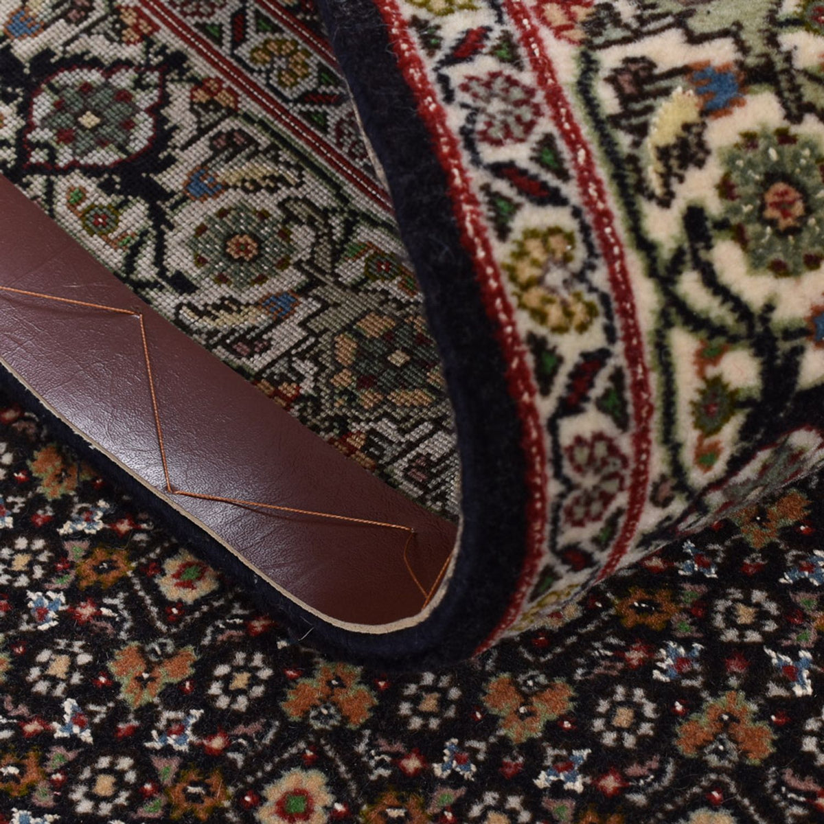 Loper Perzisch tapijt - Tabriz - Royal - 390 x 82 cm - donker beige