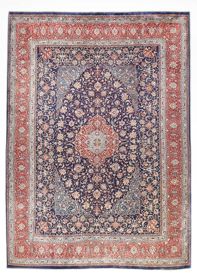 Sarouk Tapijt 302x414cm - Perzisch tapijt - donkerblauw