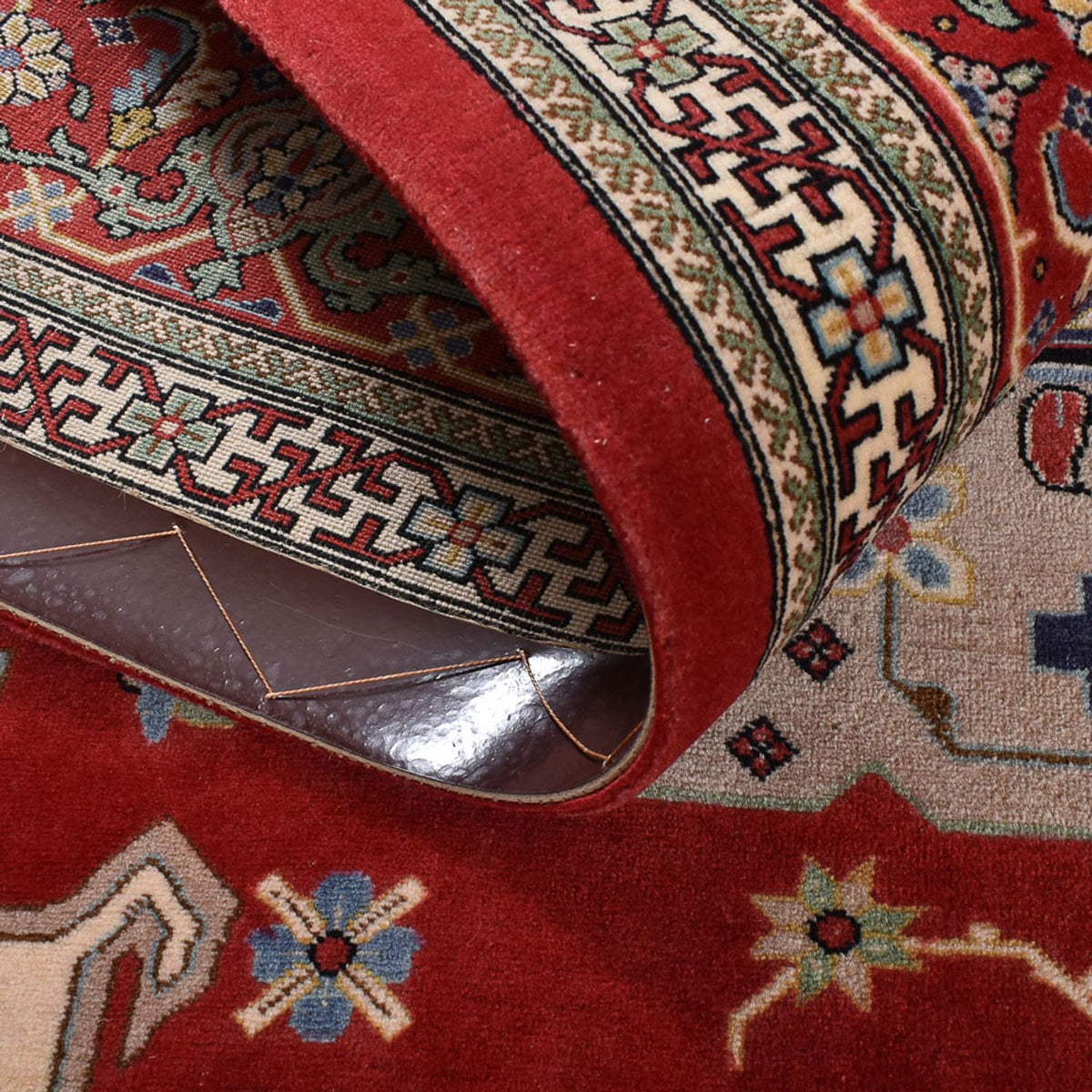 Perzisch tapijt - Ghom - Koninklijk - 204 x 132 cm - rood