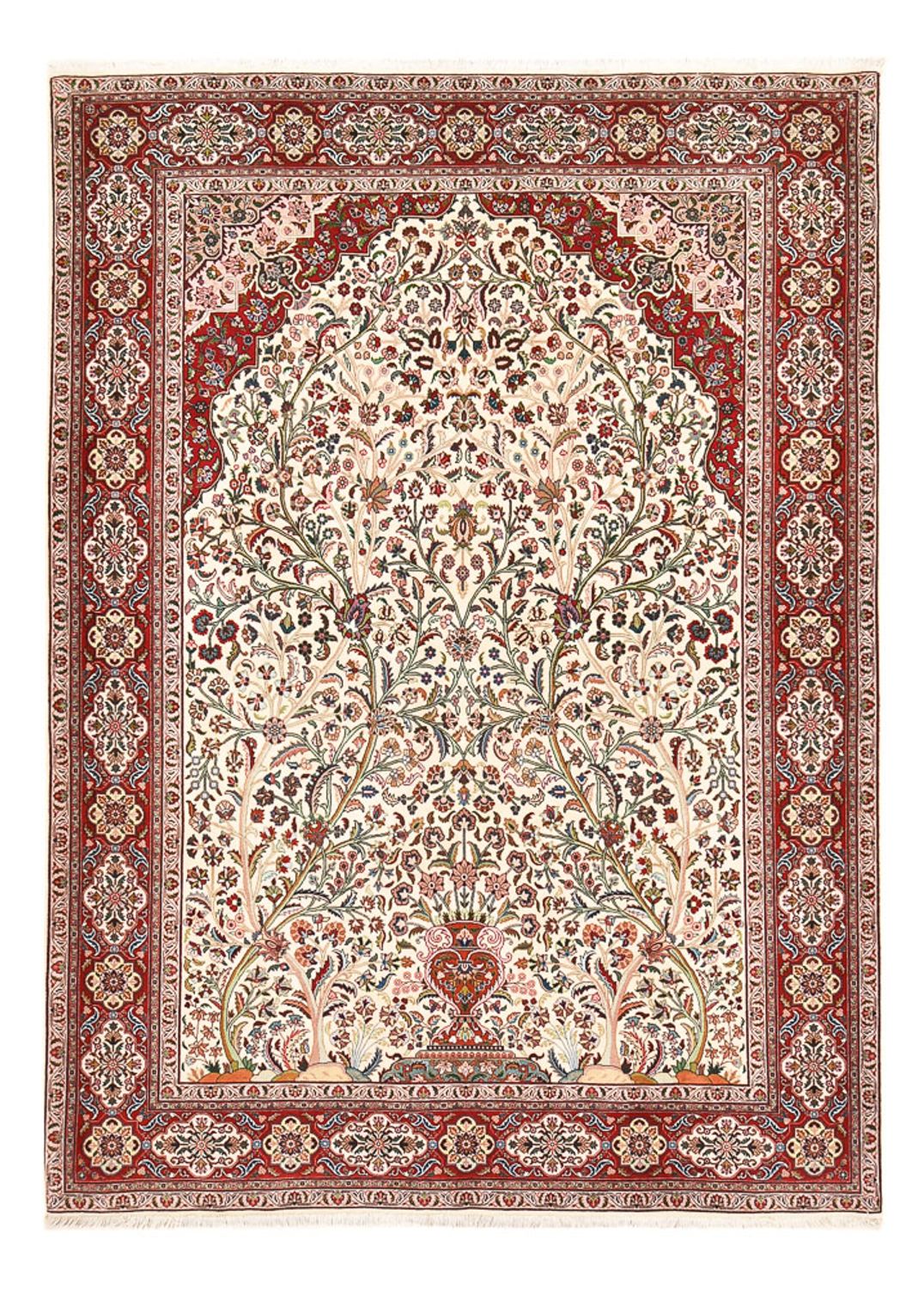 Perzisch tapijt - Tabriz - Royal - 250 x 178 cm - crème