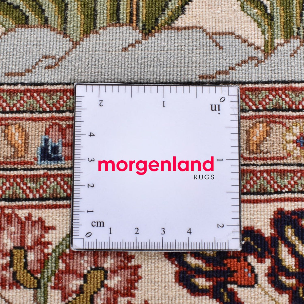 Perzisch tapijt - Ghom - Koninklijk - 202 x 136 cm - licht beige