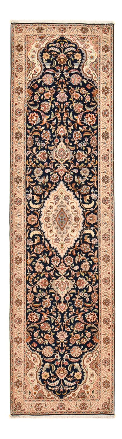 Loper Perzisch tapijt - Tabriz - Royal - 310 x 82 cm - donkerblauw