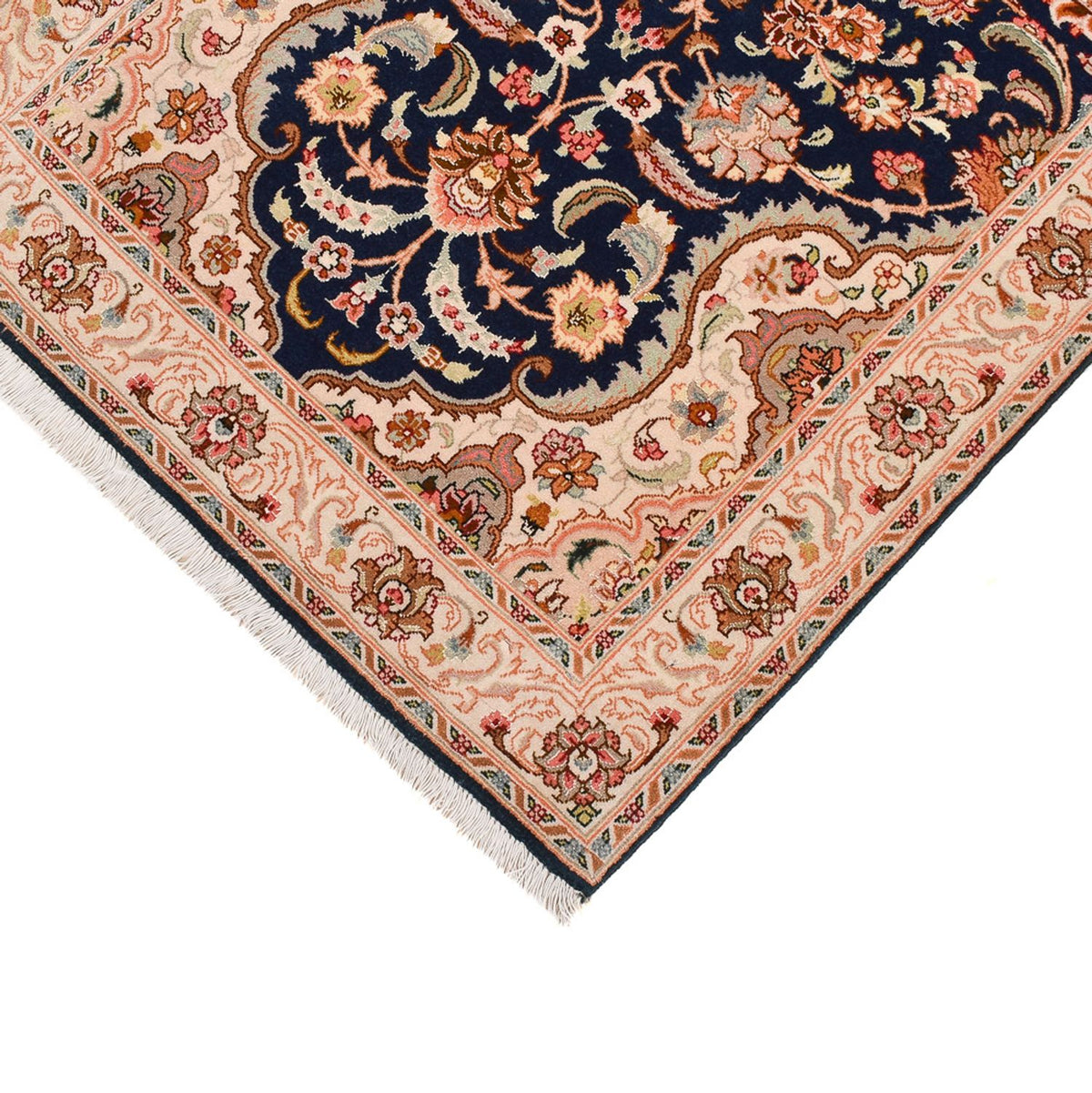 Loper Perzisch tapijt - Tabriz - Royal - 310 x 82 cm - donkerblauw