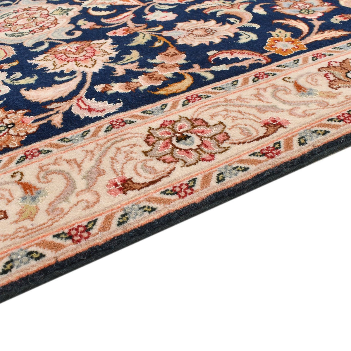 Loper Perzisch tapijt - Tabriz - Royal - 310 x 82 cm - donkerblauw