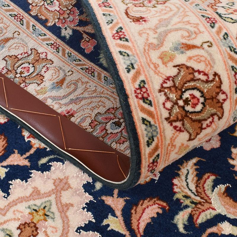 Loper Perzisch tapijt - Tabriz - Royal - 310 x 82 cm - donkerblauw