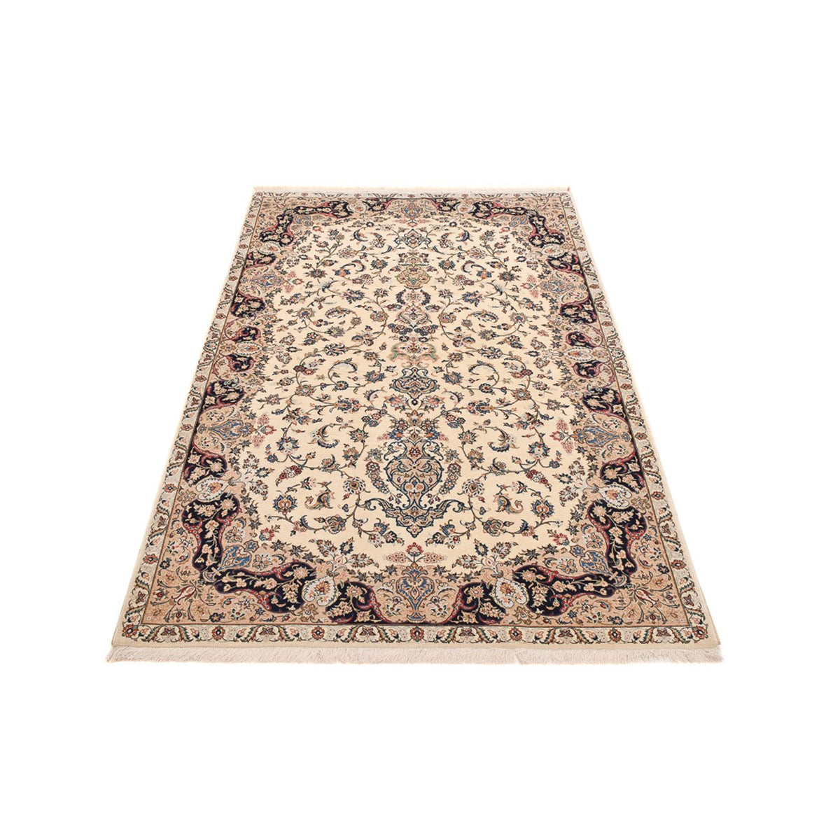 Perzisch tapijt - Ghom - Koninklijk - 229 x 138 cm - beige