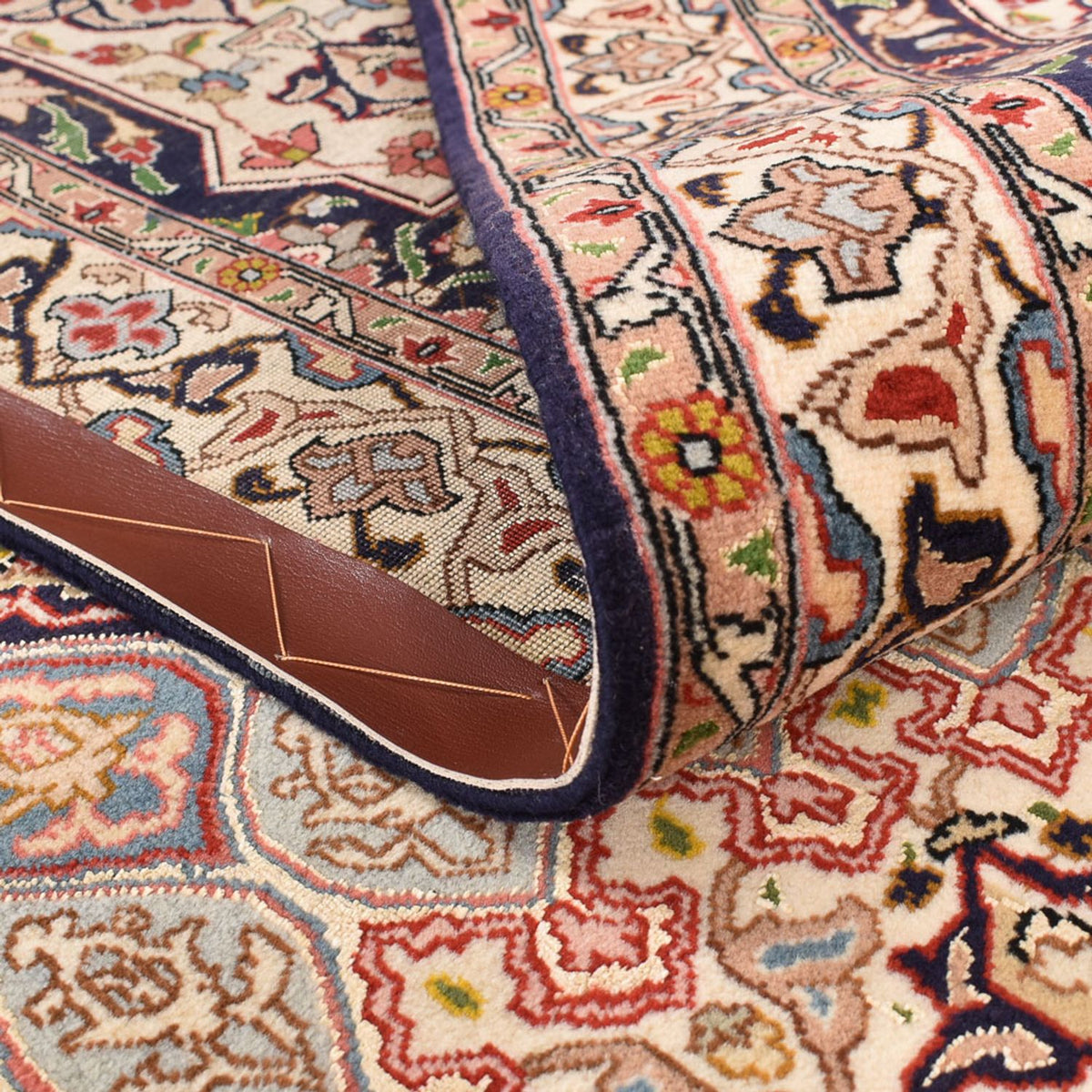 Perzisch tapijt - Tabriz - Royal - 400 x 297 cm - licht beige