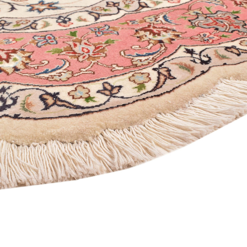 Perzisch tapijt - Tabriz - Royal rond  - 200 x 200 cm - crème