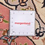 Perzisch tapijt - Tabriz - Royal rond  - 200 x 200 cm - crème