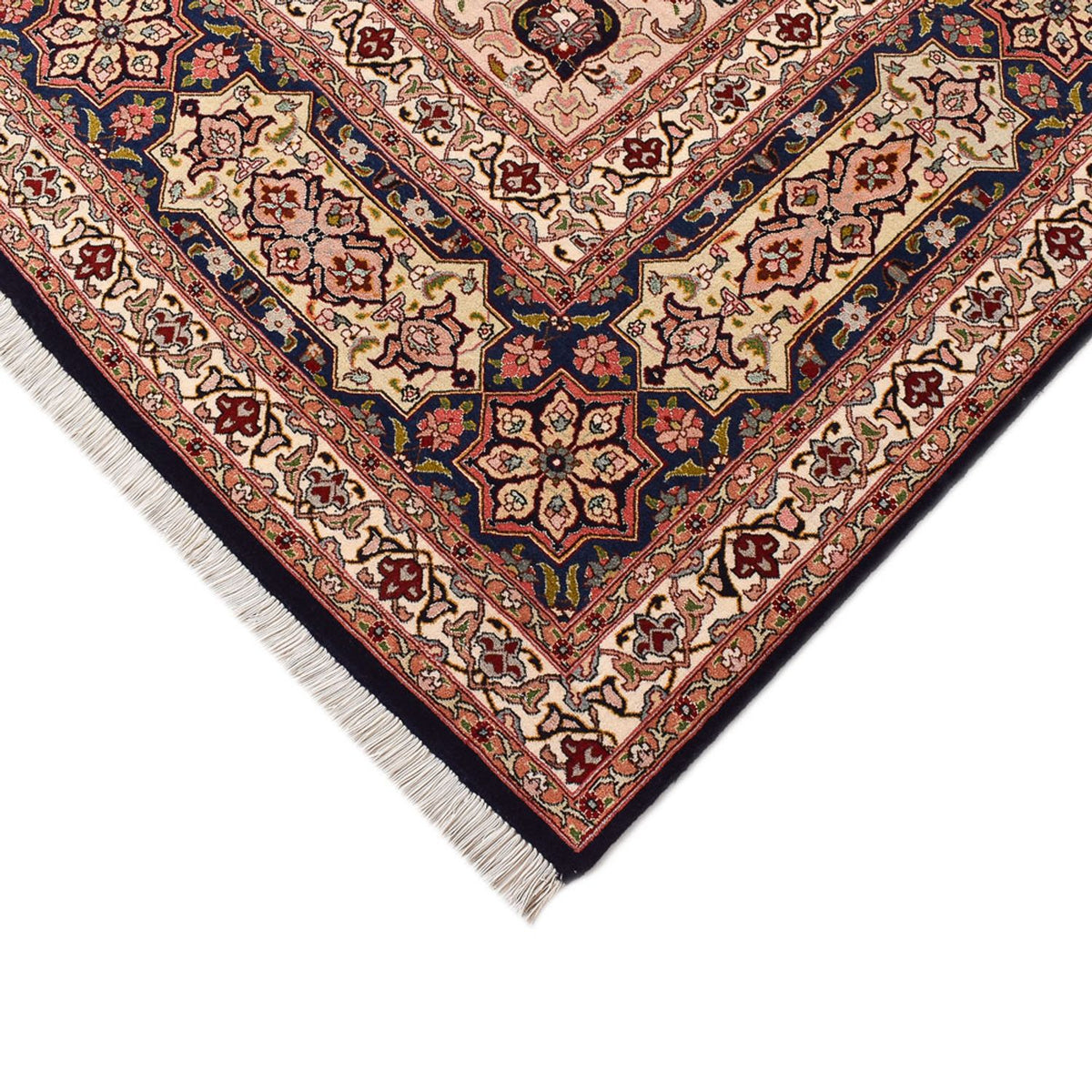 Perzisch tapijt - Tabriz - Royal - 396 x 298 cm - donker beige