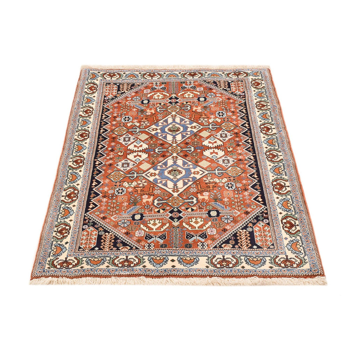 Gabbeh Tapijt - Kashkuli Perzisch - 150 x 109 cm - veelkleurig