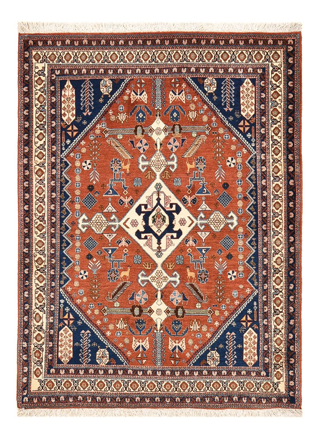 Gabbeh Tapijt - Kashkuli Perzisch - 157 x 113 cm - veelkleurig