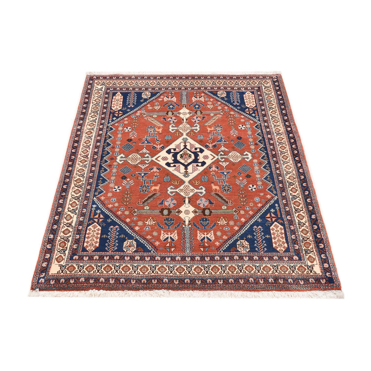 Gabbeh Tapijt - Kashkuli Perzisch - 157 x 113 cm - veelkleurig