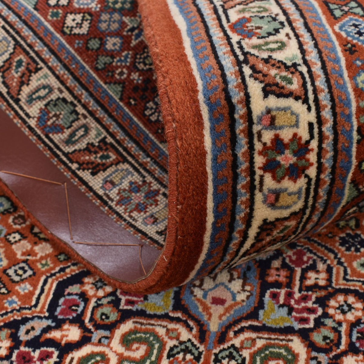 Loper Gabbeh Tapijt - Kashkuli Perzisch - 405 x 80 cm - donker beige