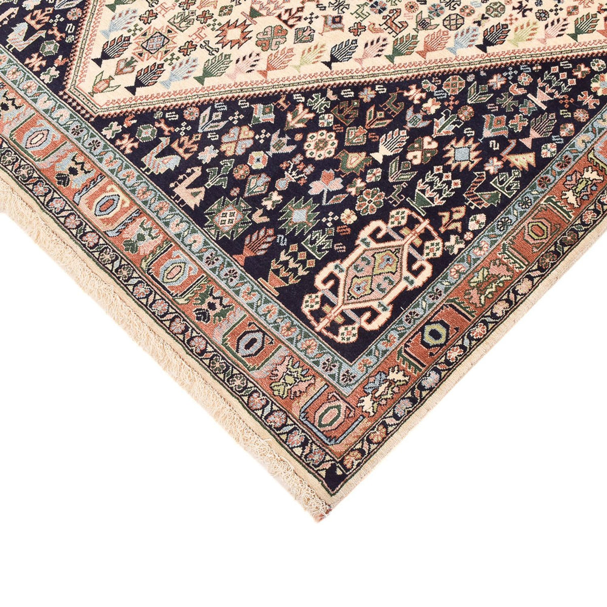 Gabbeh Tapijt - Kashkuli Perzisch - 209 x 145 cm - donkerblauw