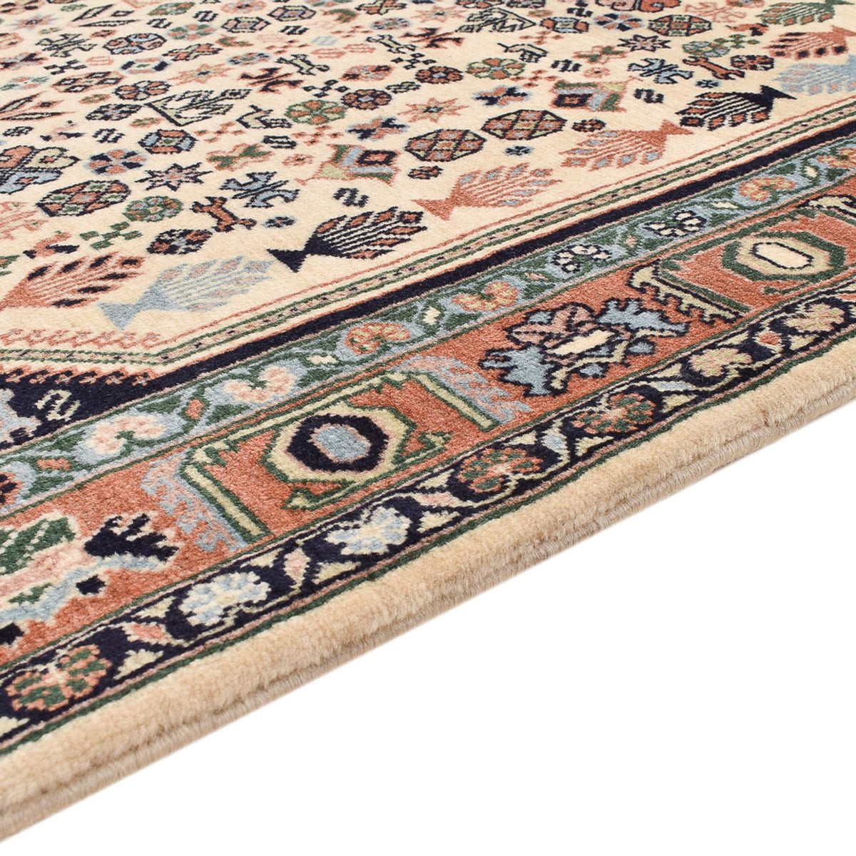 Gabbeh Tapijt - Kashkuli Perzisch - 209 x 145 cm - donkerblauw