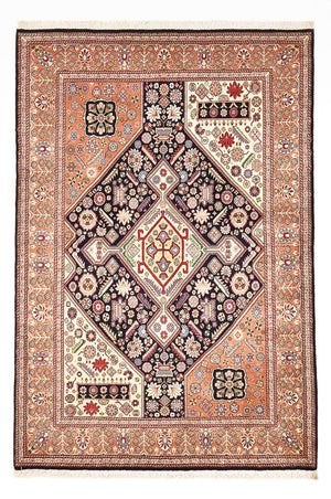 Gabbeh Tapijt - Kashkuli Perzisch - 205 x 144 cm - donkerblauw