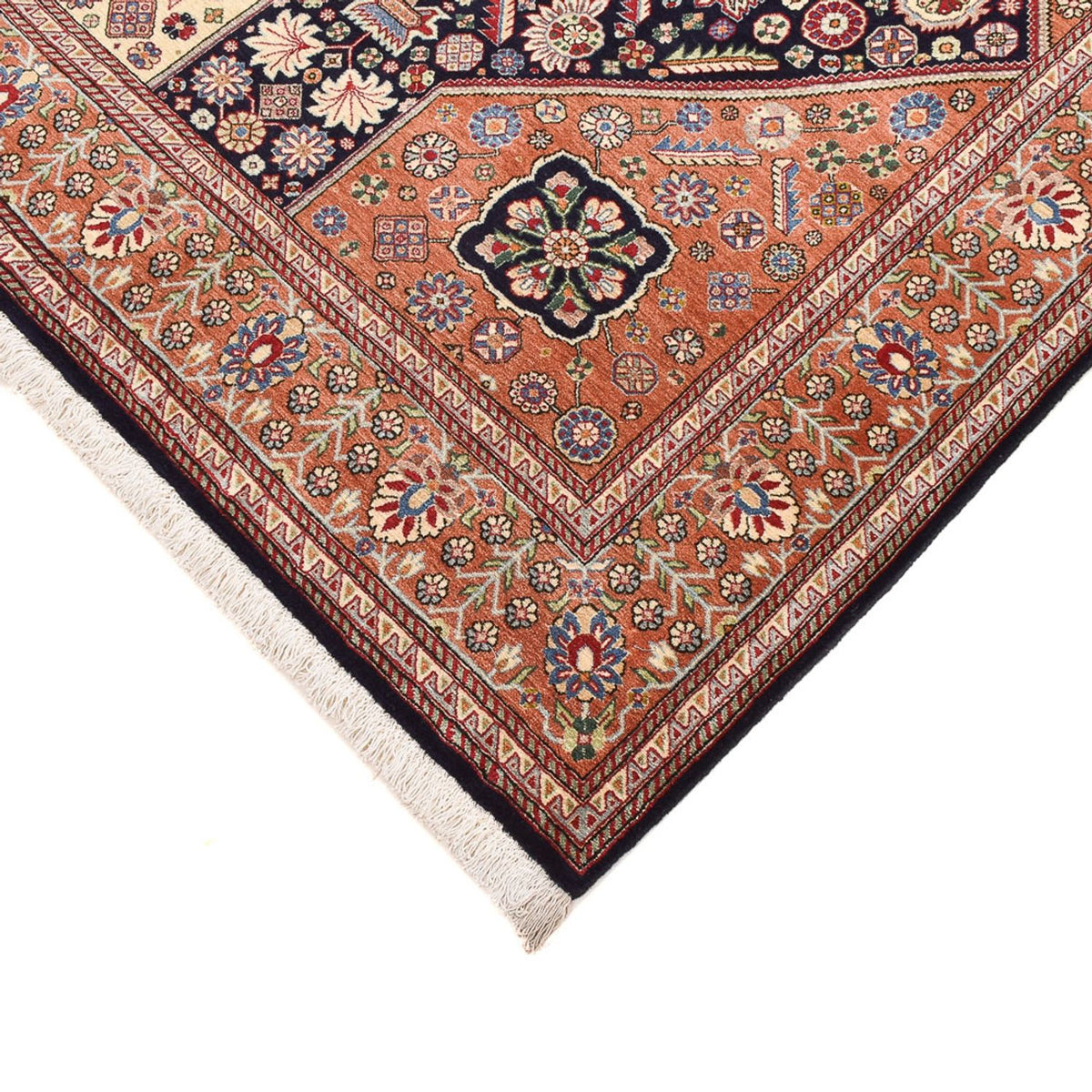 Gabbeh Tapijt - Kashkuli Perzisch - 205 x 144 cm - donkerblauw