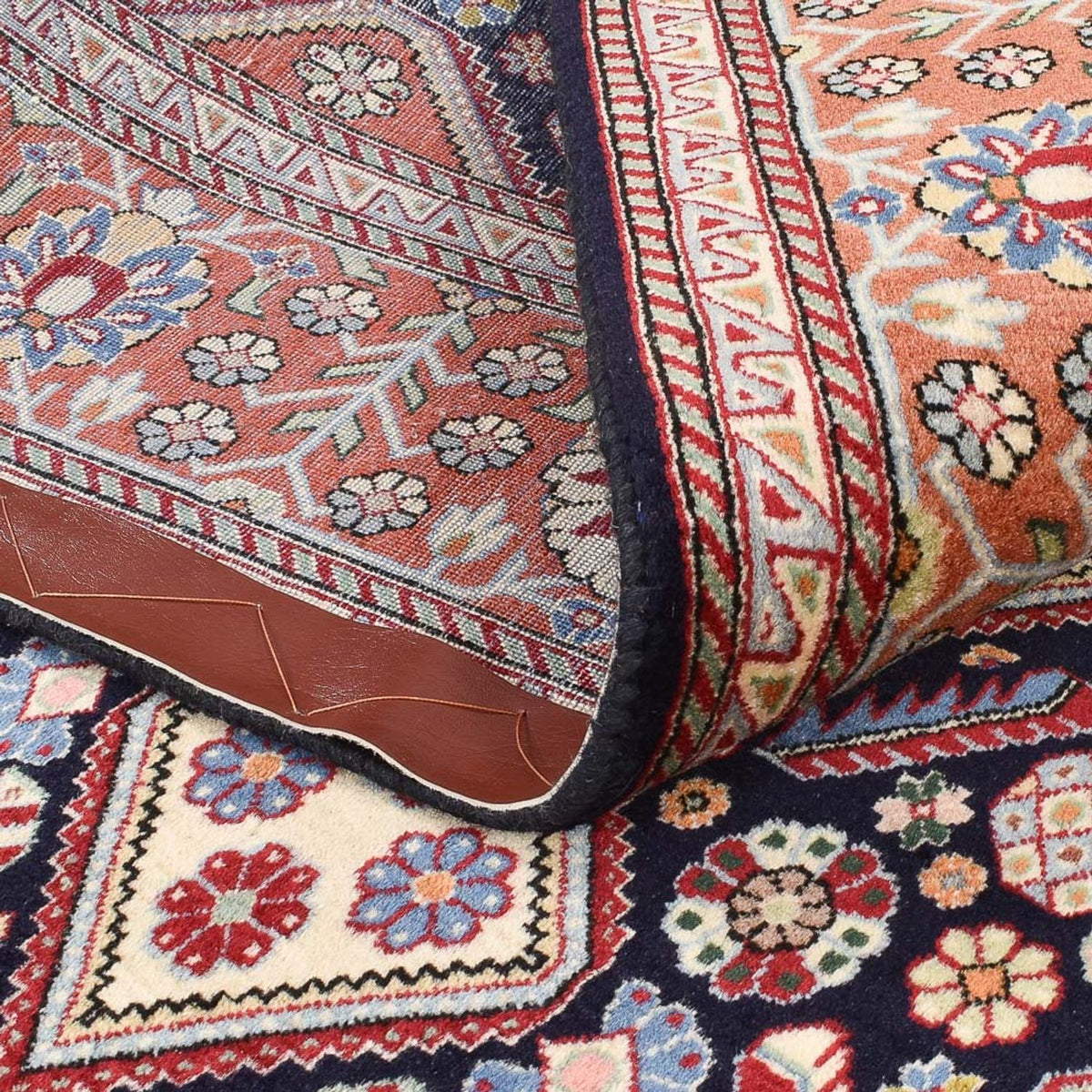 Gabbeh Tapijt - Kashkuli Perzisch - 205 x 144 cm - donkerblauw