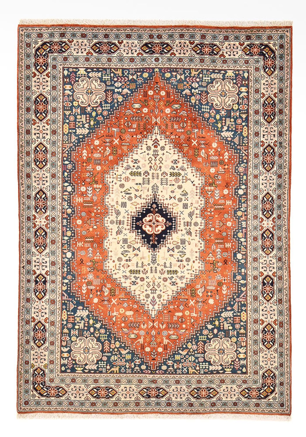 Gabbeh Tapijt - Kashkuli Perzisch - 205 x 147 cm - veelkleurig