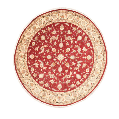 Perzisch tapijt - Tabriz - Royal rond  - 200 x 200 cm - rood