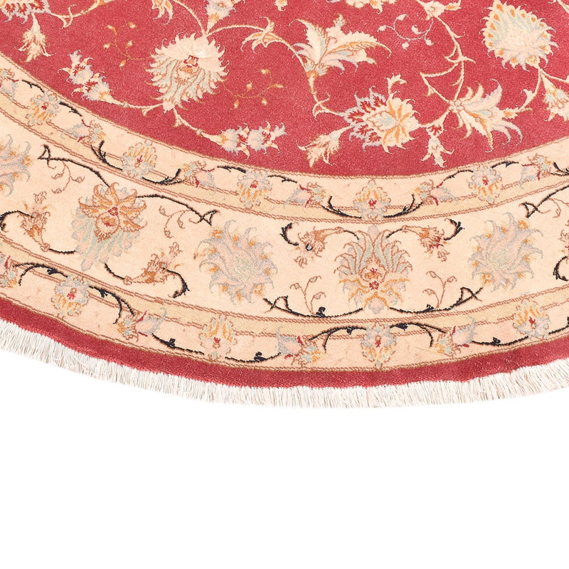 Perzisch tapijt - Tabriz - Royal rond  - 200 x 200 cm - rood