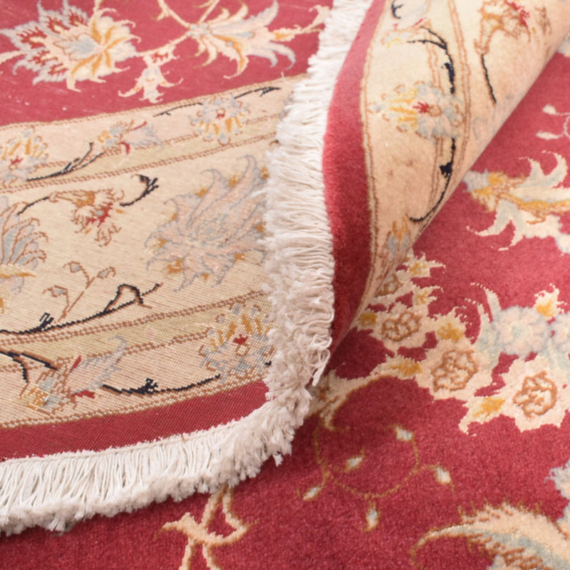 Perzisch tapijt - Tabriz - Royal rond  - 200 x 200 cm - rood