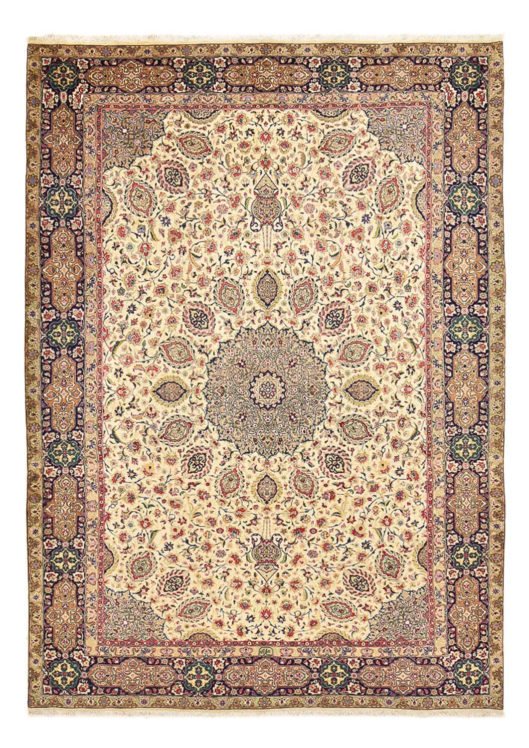 Perzisch tapijt - Tabriz - Royal - 336 x 235 cm - beige