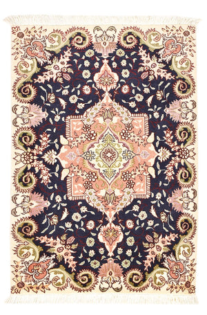 Perzisch tapijt - Tabriz - Royal - 92 x 60 cm - veelkleurig