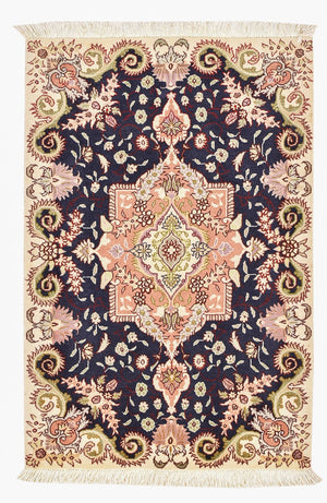 Perzisch tapijt - Tabriz - Royal - 92 x 60 cm - veelkleurig
