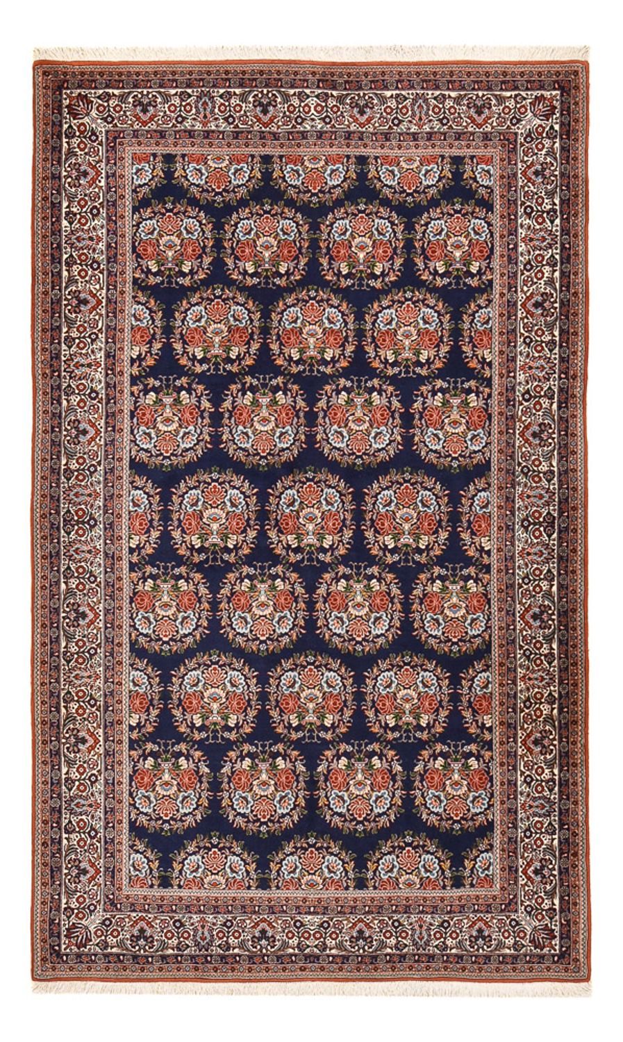 Perzisch tapijt - Bijar - 251 x 152 cm - donkerblauw