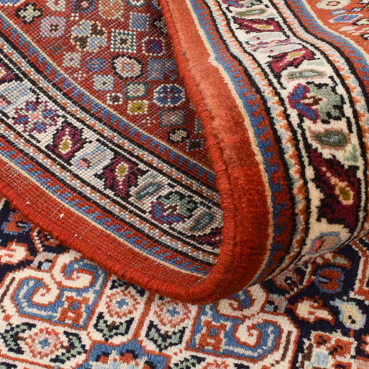 Loper Perzisch tapijt - Ghom - 310 x 79 cm - donker beige