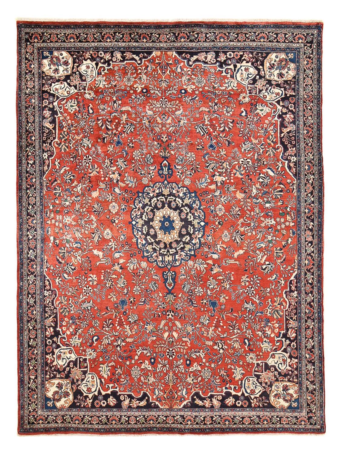 Perzisch tapijt - Bijar - 374 x 280 cm - rood