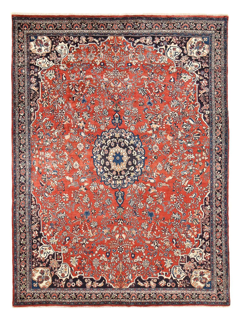 Perzisch tapijt - Bijar - 374 x 280 cm - rood