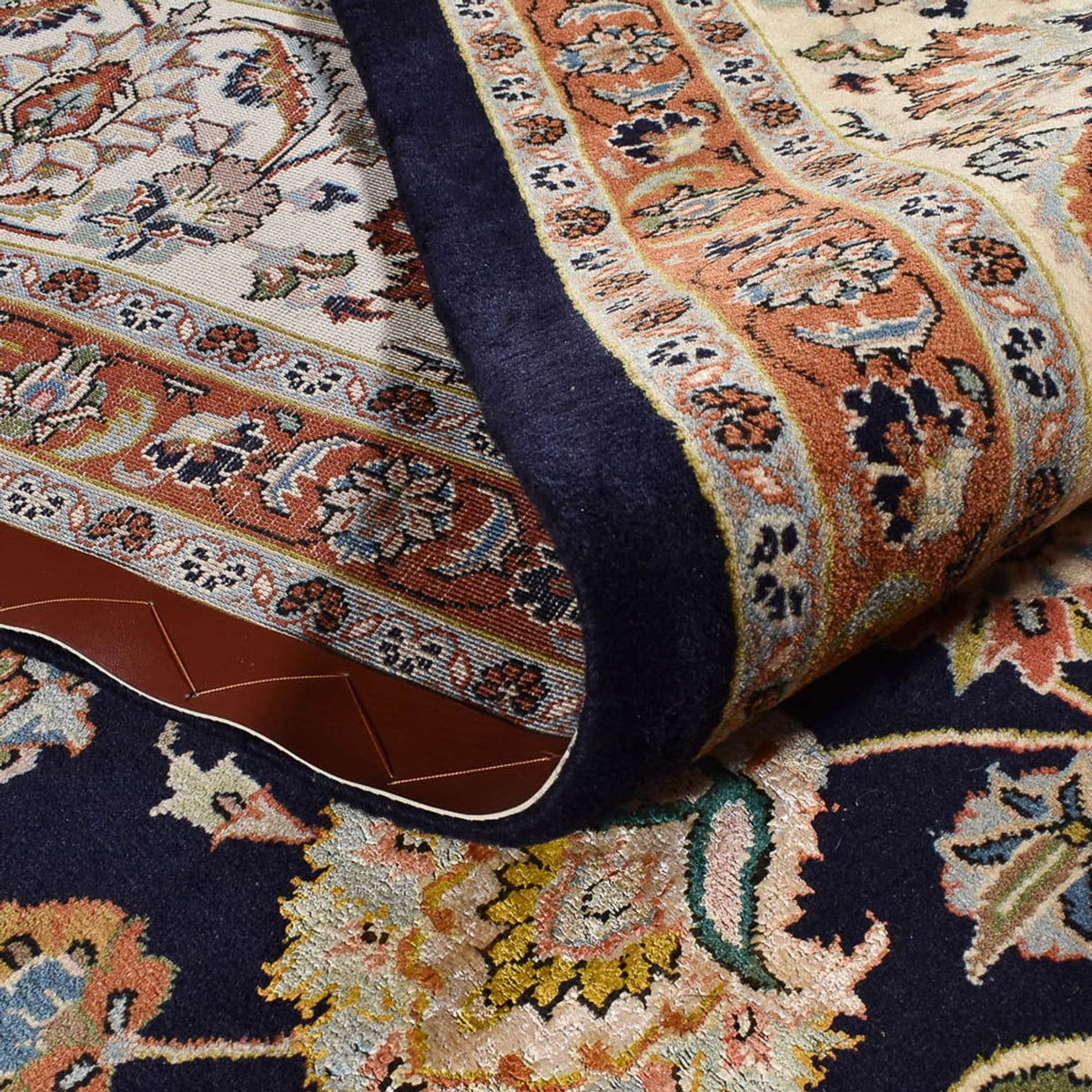 Perzisch tapijt - Klassiek - Koninklijke - 390 x 298 cm - donkerblauw