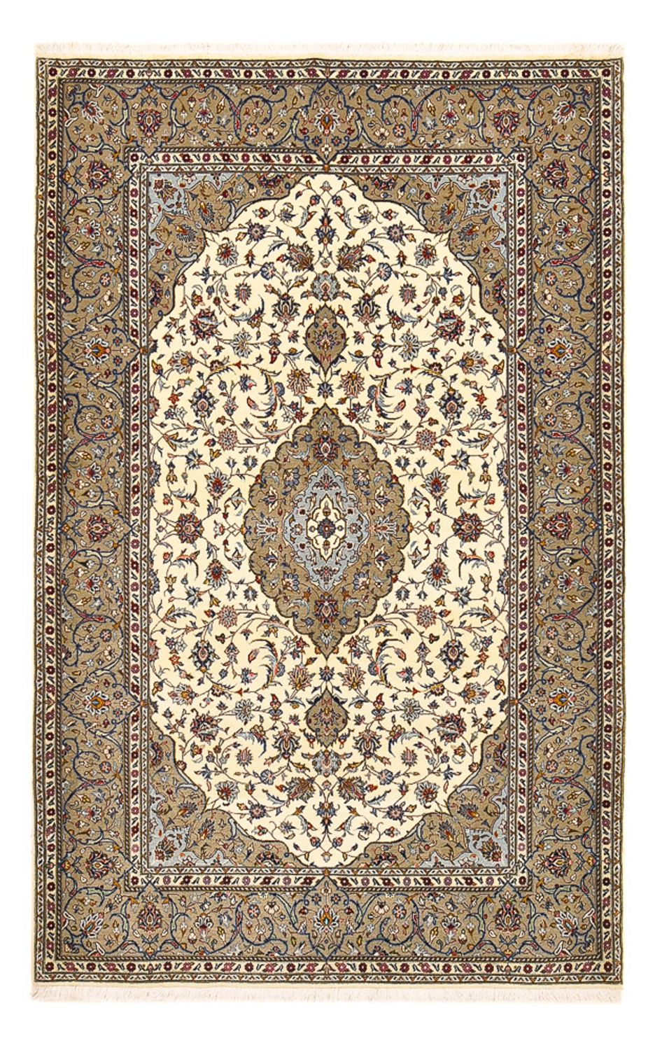 Perzisch tapijt - Keshan - 225 x 142 cm - zand