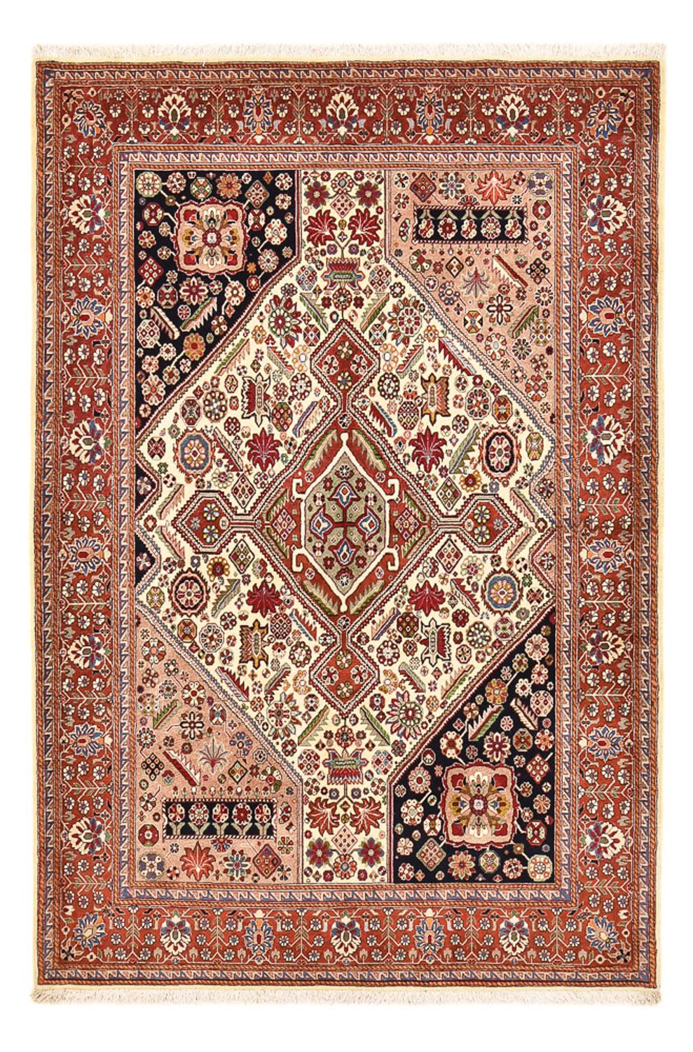 Gabbeh Tapijt - Kashkuli Perzisch - 218 x 150 cm - licht rood