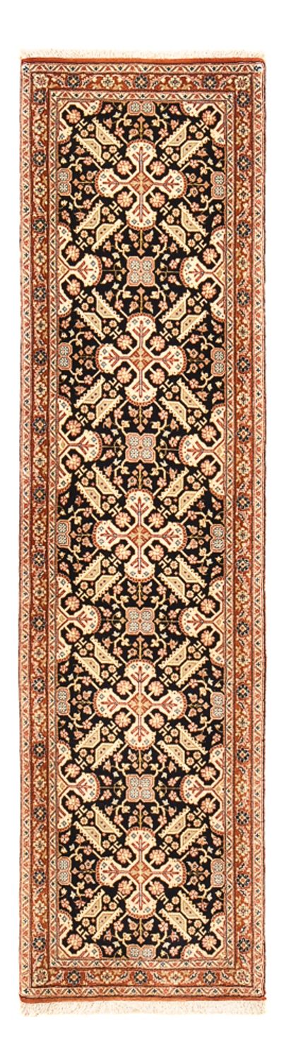 Loper Perzisch tapijt - Ghom - Koninklijk - 197 x 51 cm - donker beige