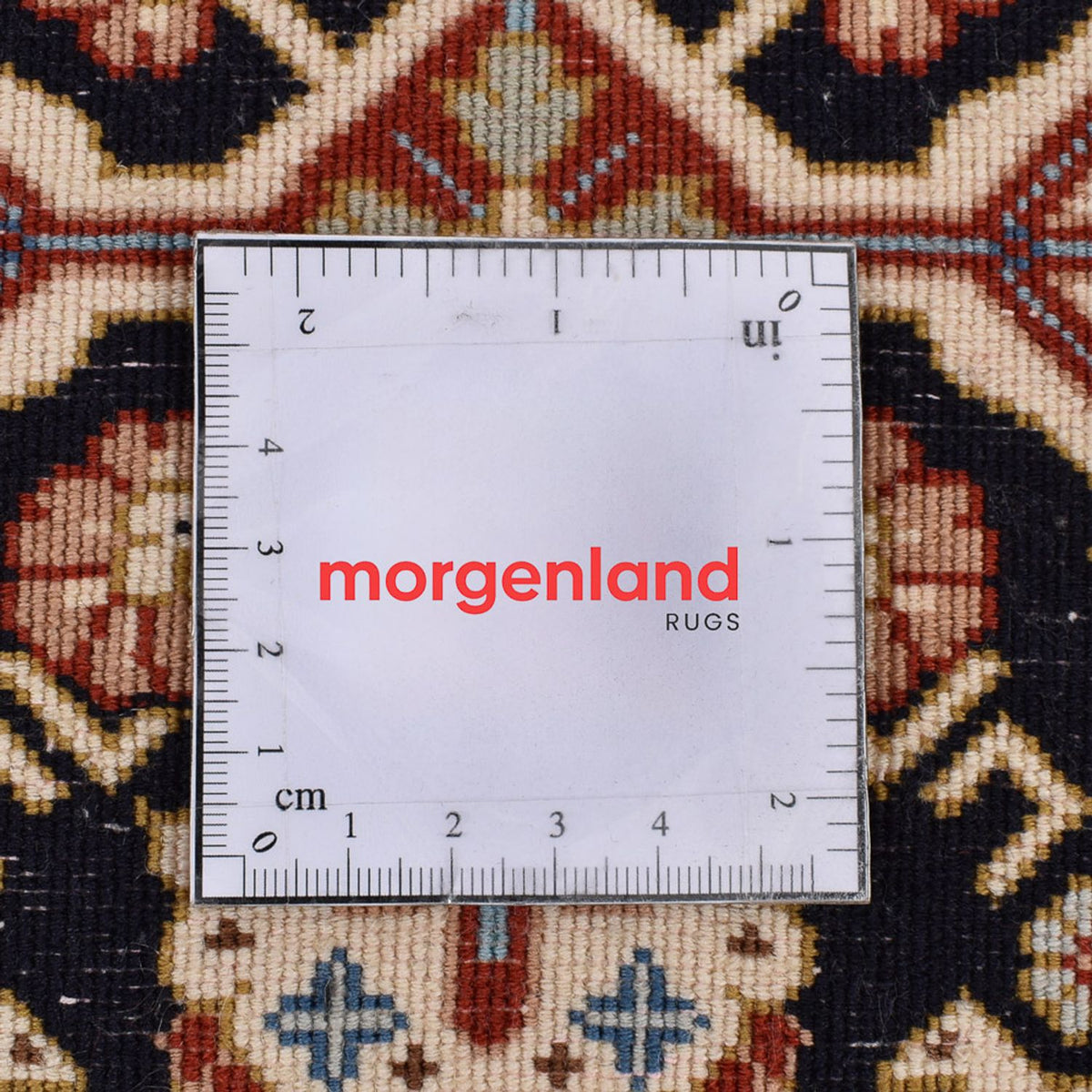 Loper Perzisch tapijt - Ghom - Koninklijk - 197 x 51 cm - donker beige