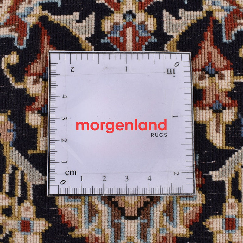 Loper Perzisch tapijt - Ghom - Koninklijk - 210 x 50 cm - donker beige