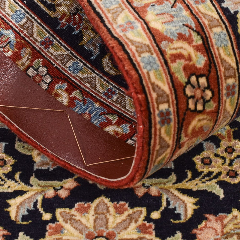 Loper Perzisch tapijt - Ghom - Koninklijk - 200 x 50 cm - donker beige