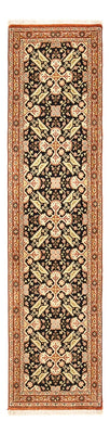 Loper Perzisch tapijt - Ghom - Koninklijk - 205 x 50 cm - donker beige