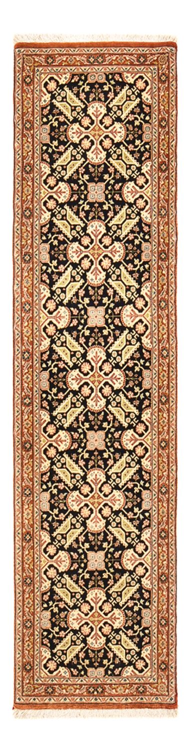 Loper Perzisch tapijt - Ghom - Koninklijk - 205 x 50 cm - donker beige