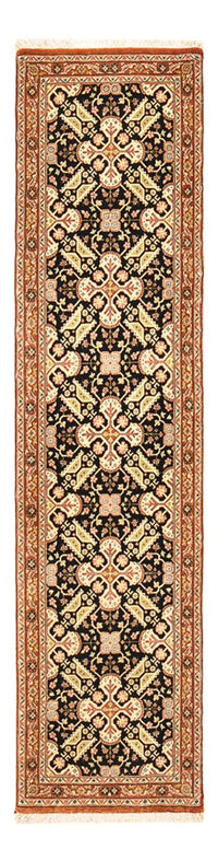 Loper Perzisch tapijt - Ghom - Koninklijk - 205 x 50 cm - donker beige