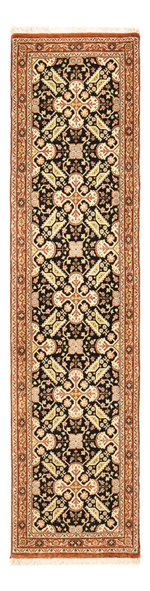 Loper Perzisch tapijt - Ghom - Koninklijk - 205 x 50 cm - donker beige
