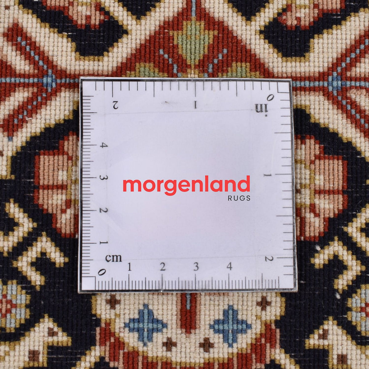 Loper Perzisch tapijt - Ghom - Koninklijk - 205 x 50 cm - donker beige