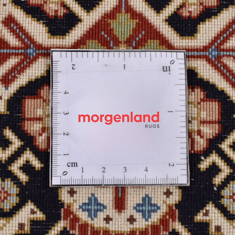 Loper Perzisch tapijt - Ghom - Koninklijk - 205 x 50 cm - donker beige