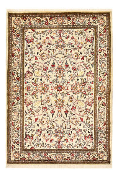 Qom Tapijt 106x156cm - Perzisch tapijt - crème
