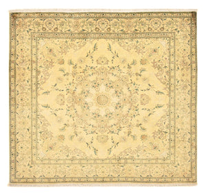 Perzisch tapijt - Tabriz - Royal vierkant  - 200 x 190 cm - geel